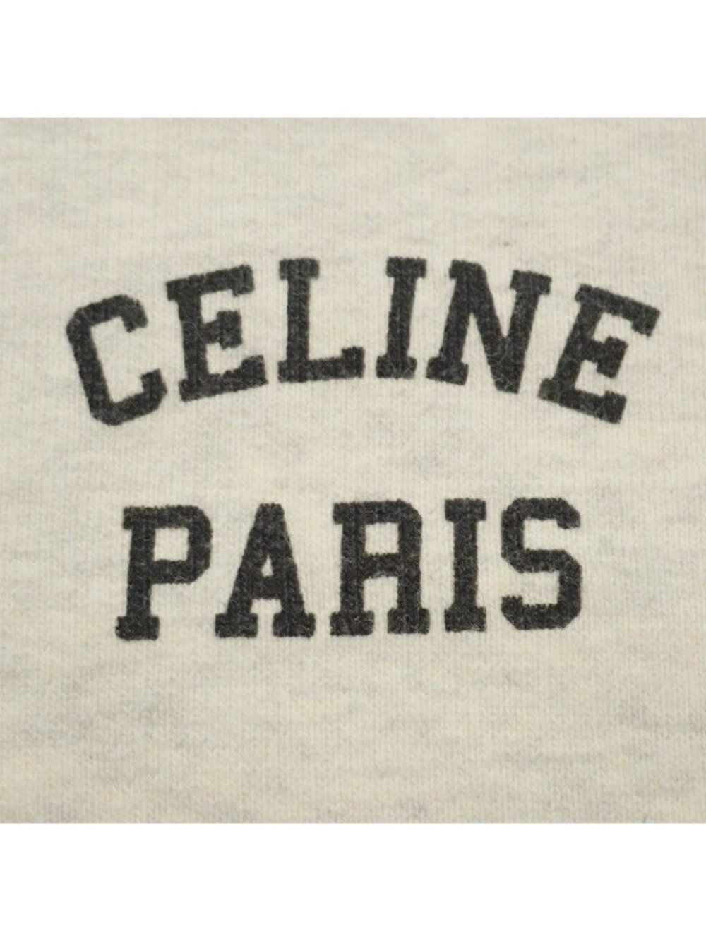 Celine S Logo Sweat Cotton Gray Top Trainer Casual - Picture 3 of 8
